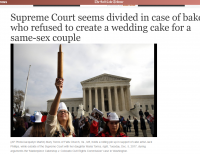 Salt Tribune and Free the Cake Baker Squad's famous Rolling Pin Public Advocate fighting in front of the Supreme Court for Jack Philips case!